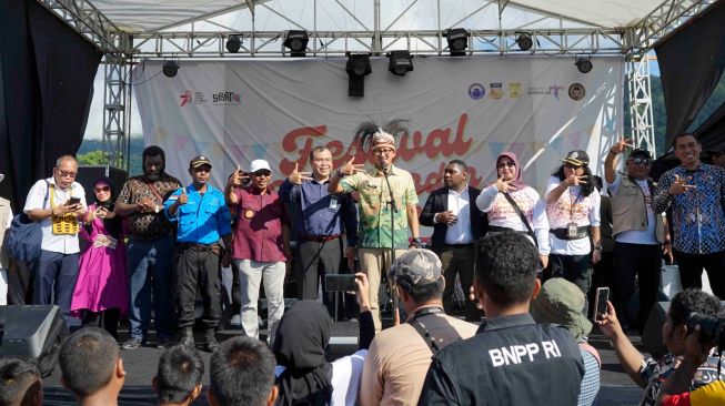 Festival Crossborder Skouw 2023. (dok. Kemenparekraf)