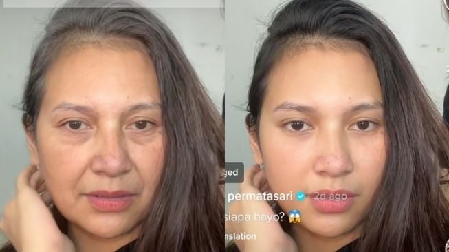 Artis Ikut Pakai Tren Aged di TikTok (tiktok/@inpersa16)