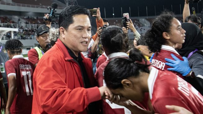 Kalah Telak dari Thailand, Erick Thohir Janji Setarakan Pembinaan Atlet Sepak Bola Puteri