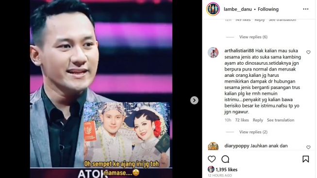 Rizka Khoril Atok saat mengikuti ajang Take Me Out Indonesia. [Instagram]