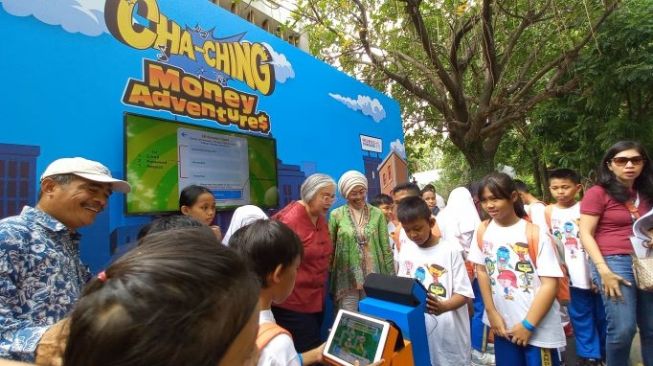 Peluncuran Cha-Ching Money Adventures di Jakarta Selatan, Sabtu (15/7/2023).