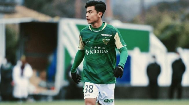 Pemain Timnas Indonesia, Tokyo Verdy. [IG Pratama Arhan]