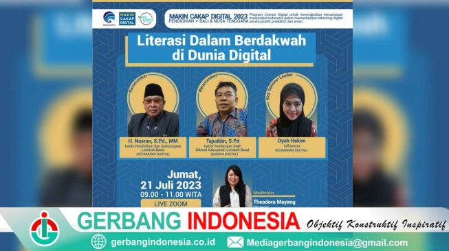 Kemenkominfo Gelar Webinar Bahas Literasi dalam Berdakwah di Dunia Digital