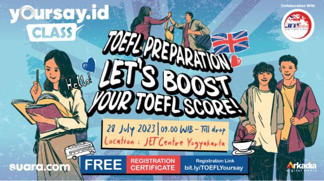 Hadirkan Pengajar dari JET Centre, Yoursay Siap Gelar TOEFL Preparation