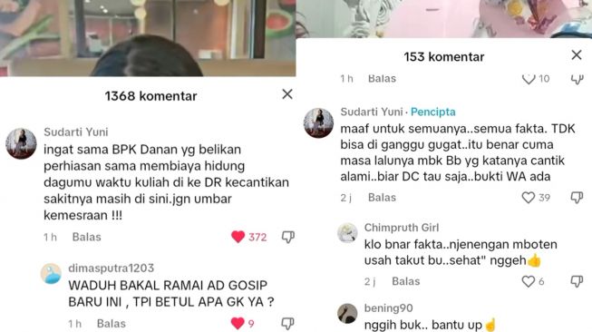 Bella Bonita dituding pernah jadi simpanan suami orang. (TikTok/ @bukanfansmu3)