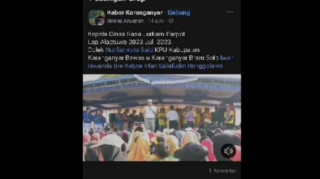 Karanganyar Heboh! Viral Kepala Dinas Diduga Kampanye Kemenangan Anak Bupati: Ojo Lali Coblos Mawon