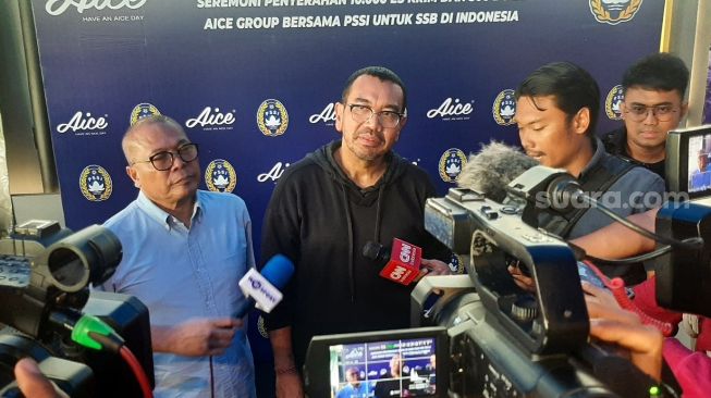 Anggota Komite Eksekutif (Exco) Arya Sinulingga saat ditemui pada Pancoran Soccer Field, Jakarta, Selasa (25/7/2023). (Suara.com/Adie Prasetyo Nugraha).