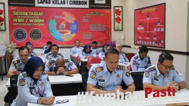 Diikuti Kalapas, Lapas Cirebon Ikuti Seminar Nasional Secara Virtual