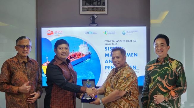 Pupuk Indonesia Logistik Raih ISO 37001:2016 Sistem Manajemen Anti Penyuapan