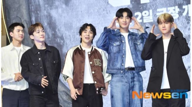 Kompak Abis! EXO Hadiri Premier Film 'The Moon' untuk Dukung D.O.