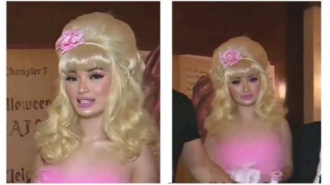 Video Lawas Zaskia Gotik Cosplay Jadi Barbie, Netizen: Lebih Miripan Ini