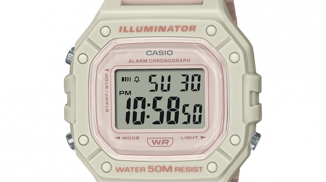 Rekomendasi jam tangan ala Barbie, Casio Digital Baby Pink. (Foto: Dok. The Watch Co.)