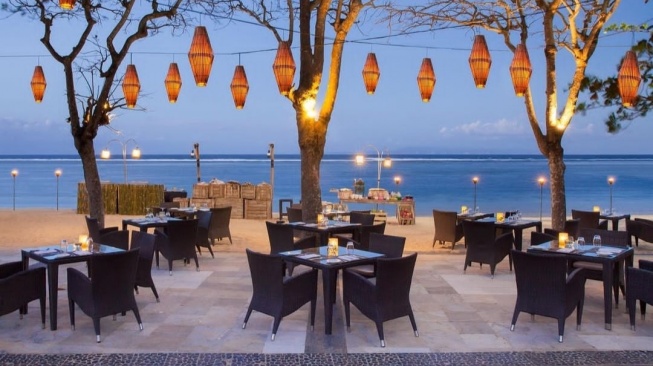 Restoran Arwana Nusa Dua untuk makan malam mewah di Pulau Dewata, Bali. (Dini/Suara.com)