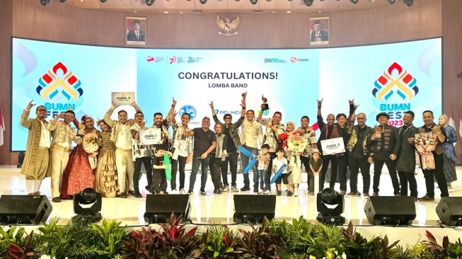 Unjuk Bakat dan Talenta, Band Pegadaian Raih Juara 3 di Ajang BUMN Fest 2023