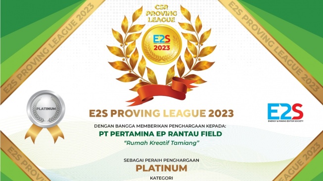 Program Rumah Kreatif Tamiang Besutan Pertamina EP Rantau Field Raih Penghargaan