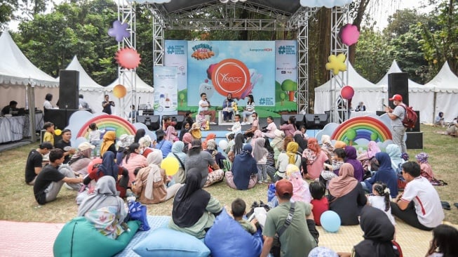 Talkshow seputar parenting untuk para orang tua di kumparanMOM Festival Hari Anak 2023. (Dok: kumparan)