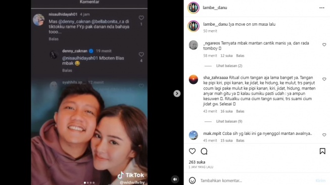 Unggahan soal Denny Caknan [Instagram/@lambe__danu]