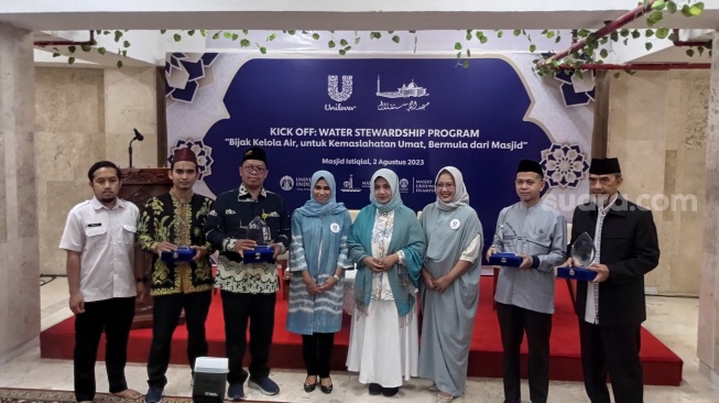 konferensi pers Program Water Stewardship bersama Unilever. (Fajar/Suara.com)