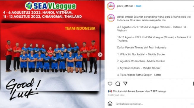 SEA V League 2023: Timnas Voli Putri Indonesia Hadapi Ujian dari Thailand