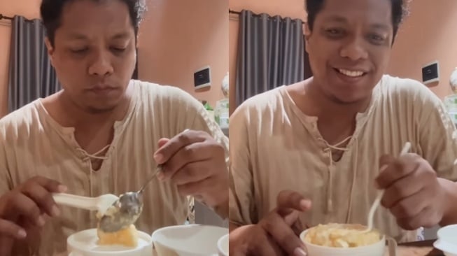 Potret Arie Kriting masak MPASI buat anak (Instagram/@arie_kriting)