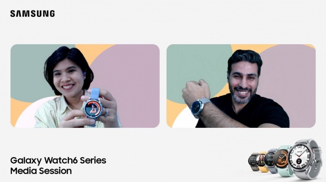 Jumpa pers virtual Galaxy Watch6, belum lama ini. [Samsung Electronics Indonesia]