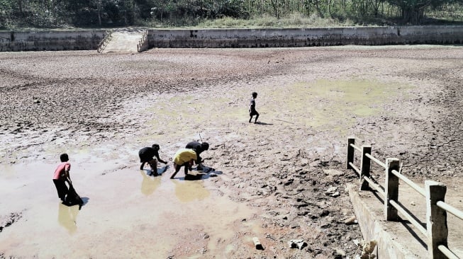 Telaga di Gunungkidul Mulai Mengering Akibat Kemarau, Warga Terpaksa Jual Hewan Ternak