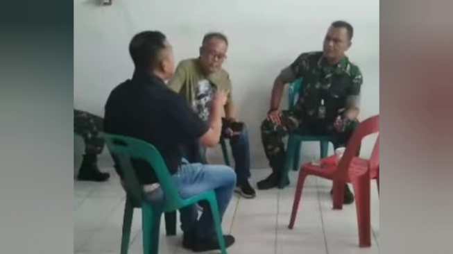Debat Panas Kasat Reskrim dan Perwira Kodam I/BB di Polrestabes Medan. [Ist]