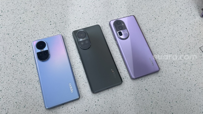 Peluncuran Oppo Reno 10, Oppo Reno 10 Pro, dan Oppo Reno 10 Pro Plus di Indonesia pada Selasa (8/8/2023). [Suara.com/Dicky Prastya]