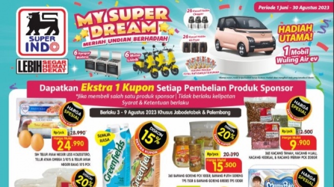 Promo Belanja Superindo 8 Agustus 2023: Mama Lemon Diskon 20%, Telur Ayam Negeri Cuma Rp 24.990