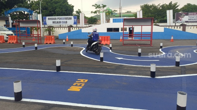 Melihat Lintasan Ujian Praktik SIM di Medan, Warga: Sudah Gak Sulit Lagi
