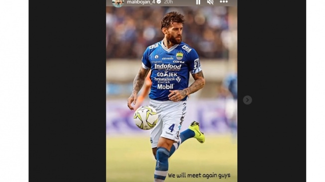 Eks pemain Persib Bandung, Bojan Malisic (Instagram/malibojan_4)