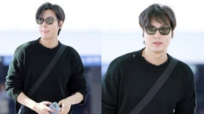 Inspirasi 5 OOTD Sweater Pria ala Lee Min Ho, Kasual Tapi Mencuri Perhatian