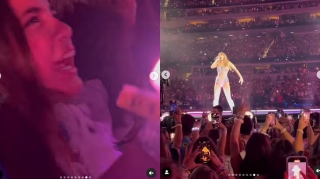 Potret Nia Ramadhani nonton konser Taylor Swift di LA (Instagram/@ramadhaniabakrie)