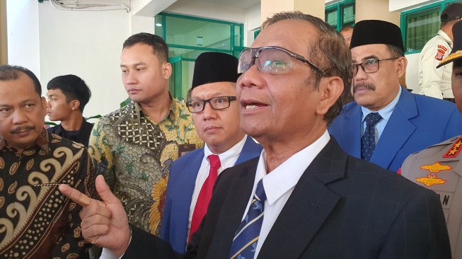 Menteri Koordinasi Politik Hukum dan Keamanan (Menkopolhukam) Mahfud MD. [Suarajogja.id/Hiskia Andika Weadcaksana]