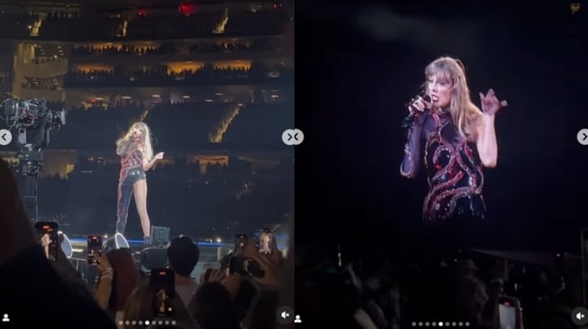 Potret Nia Ramadhani nonton konser Taylor Swift di LA (Instagram/@ramadhaniabakrie)