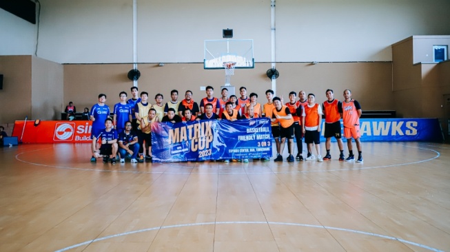 Kolaborasi dengan Tangerang Hawks, Matrix NAP Info Adakan Basketball Friendly Match