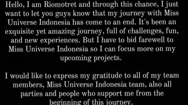 Kontroversi Miss Universe Indonesia 2023 (Instagram/@riomotret)