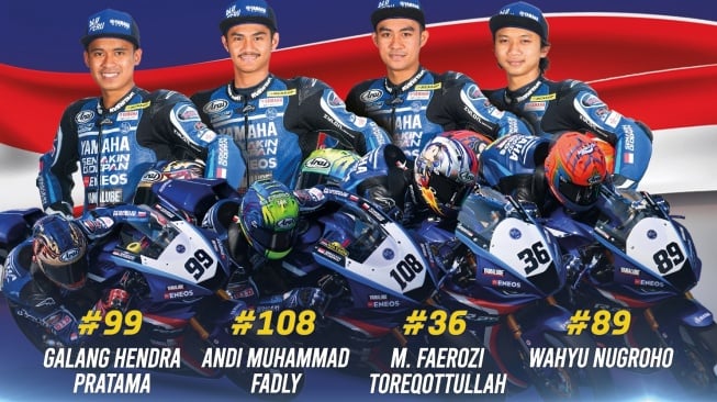 Para Rider Yamaha Racing Indonesia Siap Bertarung di ARRC 2023 Sirkuit Mandalika