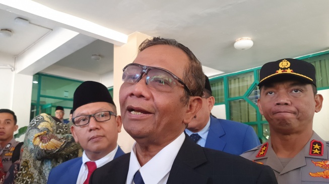 Menteri Koordinasi Politik Hukum dan Keamanan (Menkopolhukam) Mahfud MD. [Suarajogja.id/Hiskia Andika Weadcaksana]