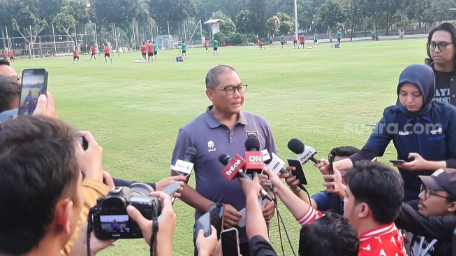 Ketua Tim Nasional (BTN), Sumardji saat ditemui di Lapangan A Senayan, Jakarta, Kamis (10/8/2023). [Pahami.id/Adie Prasetyo Nugraha]