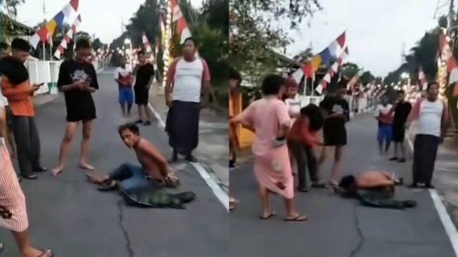 Viral Video Pencuri Mangga di Pontianak Dipaksa Warga Makan Hasil Curian