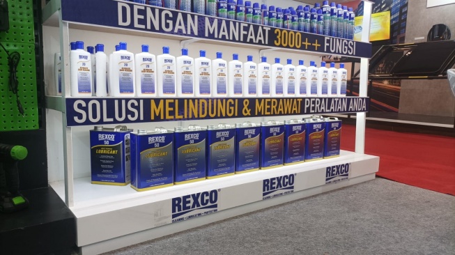 Pelumas Otomotif Rexco di GIIAS 2023. (Foto: Rexco)