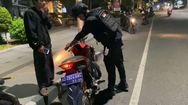 Masih Nekat Pakai Knalpot Brong, Belasan Sepeda Motor Diamankan Tim Sparta Polresta Solo