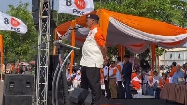 Golkar Dan PAN Dukung Prabowo, Presiden PKS Apel Siaga Dukung Anies Baswedan di BKB Palembang