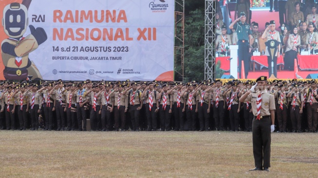 Semarak Peringatan Hari Pramuka ke-62 di Buperta Cibubur