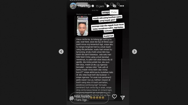 Komentar orang-orang tentang Farel Aditya (Instagram/@11ans.3gp)