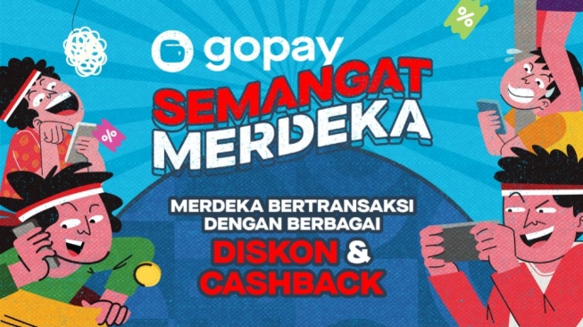Promo Gopay 17 Agustus, Isi Pulsa Sampai Nonton Bioskop Dapat Cashback Rp100 Ribu!