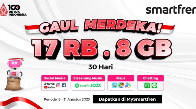 Kobarkan Semangat Kemerdekaan RI ke-78, Smartfren Berikan Promo Paket Merdeka