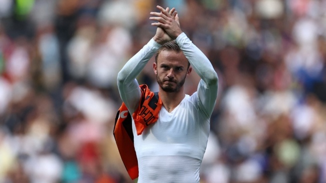 Gelandang serang Tottenham Hotspur, James Maddison. [HENRY NICHOLLS / AFP]