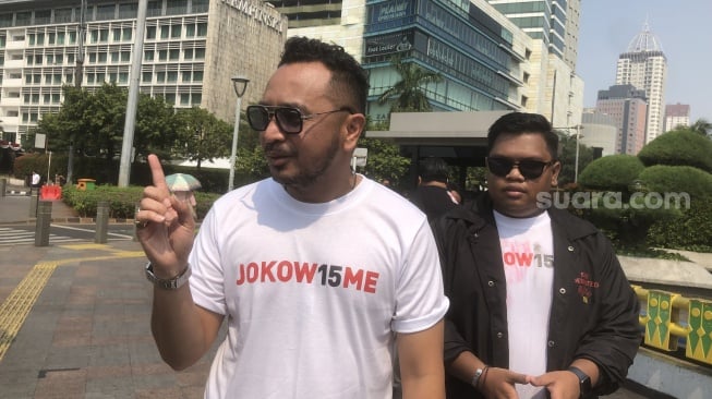 Pakai Kaos Jokowisme, Giring dan Kader PSI Berkumpul di Bundaran HI